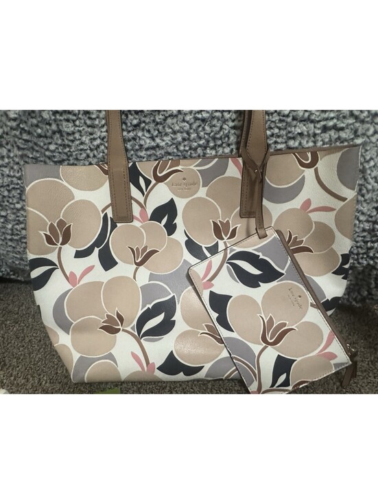 Handbags - Kate Spade Arch Place Mya Breezy Floral Reversible Coated Canvas Tote + Pouch NE
